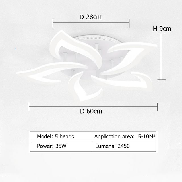 White 5 Petals China App com RC