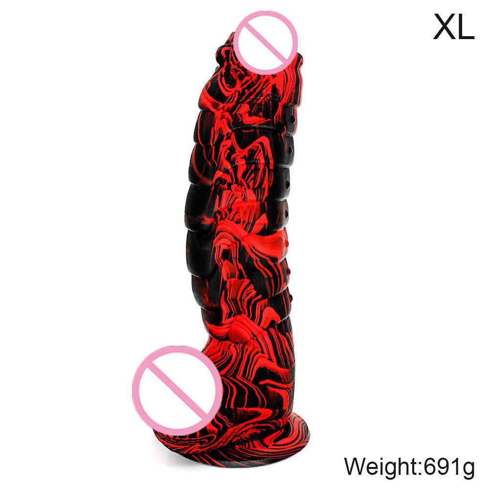 Silicone-Redblack-XL