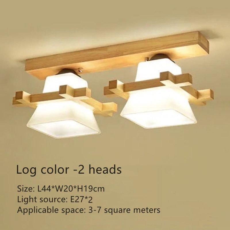 Log color--2 heads Warm light