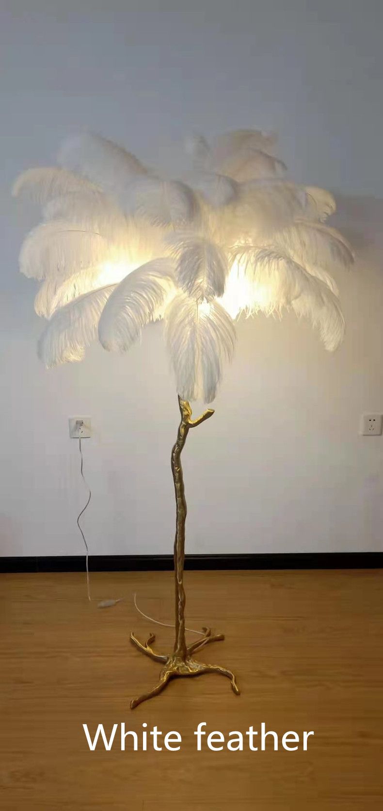 White H165cm 35 feathers