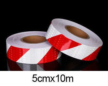 5cmx10m rood wit