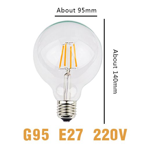 G95 -glödlampan E27 220V