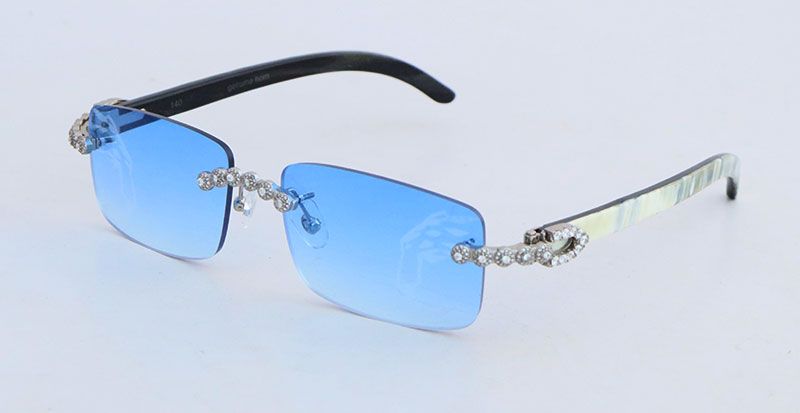 White Black/Silver Blue Lens