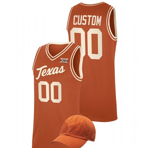 Top Players College Basketball Jerseys Men's #0 Timmy Allen Jersey Texas Longhorns Cream Retro