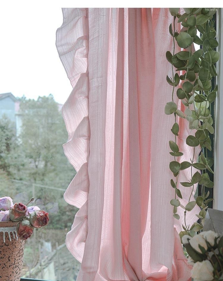 1pc pink curtain