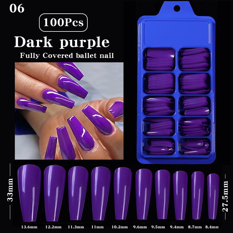 100pcs Dark Purple