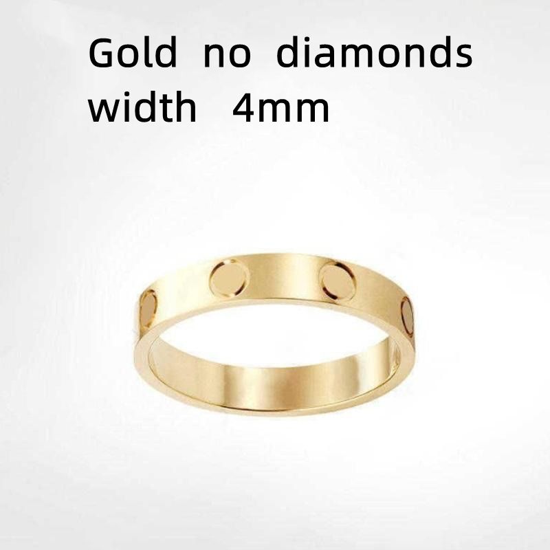 4mm Gold no diamonds