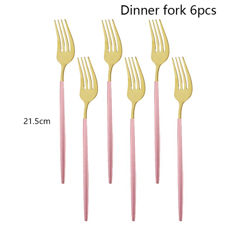 6PCS Dinner Fork