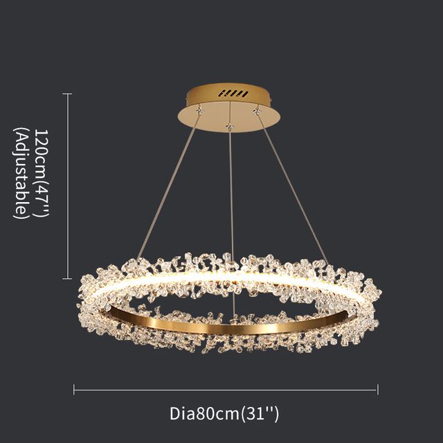 DIA80cm GOUD 3 COLOR DIMMENT NO RC