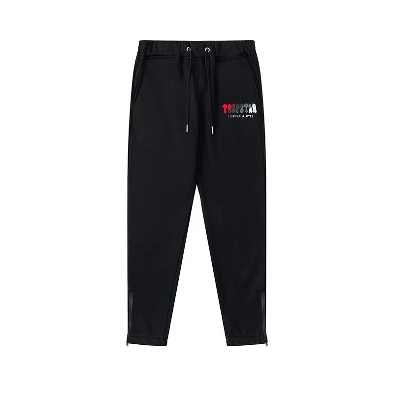 4.4 [red gray letter] black pants