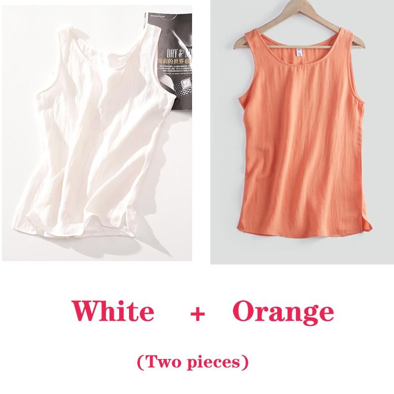أبيض وبرتقالي