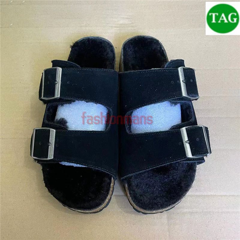 25 Suede Shearling Black