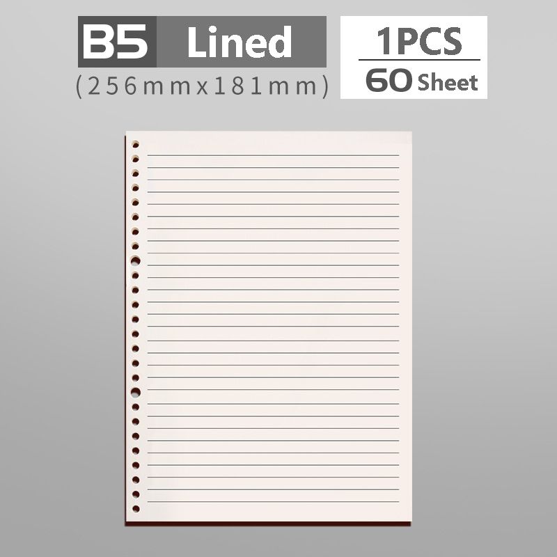 Wpełnij linię papierową B5