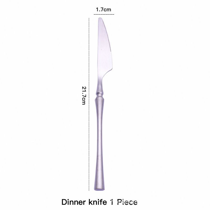 couteau de table mat