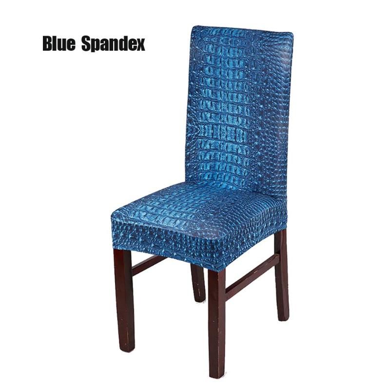 azul estiramento Cadeira Coberta