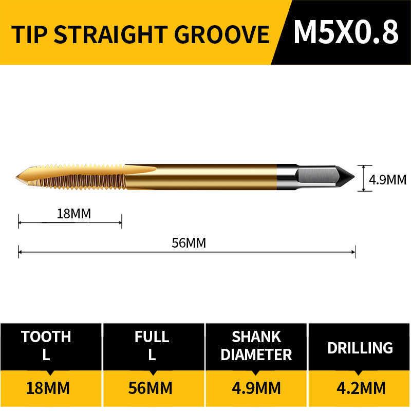 M5x0,8 прямой