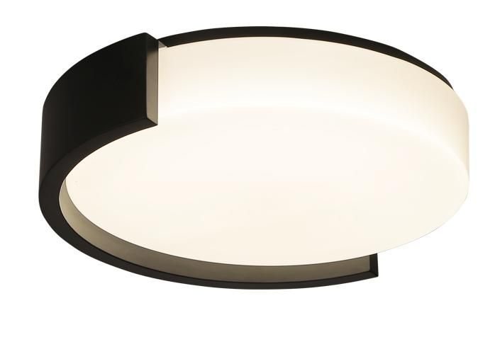 50 cm nero LED luce fresca