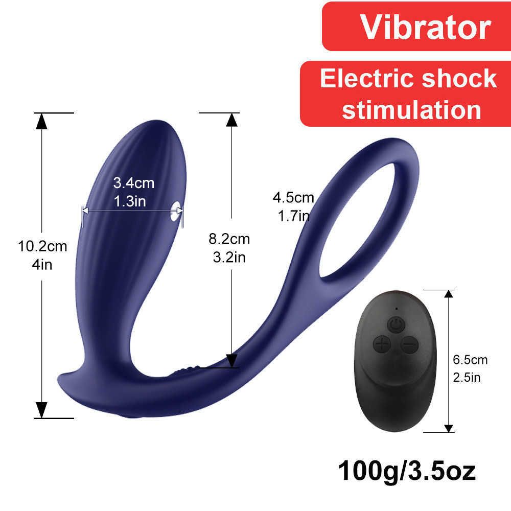 Vibrador de choque azul