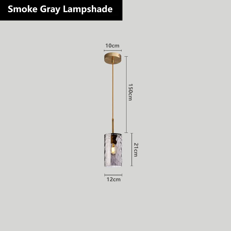 Lampe grise fumée sans ampoule