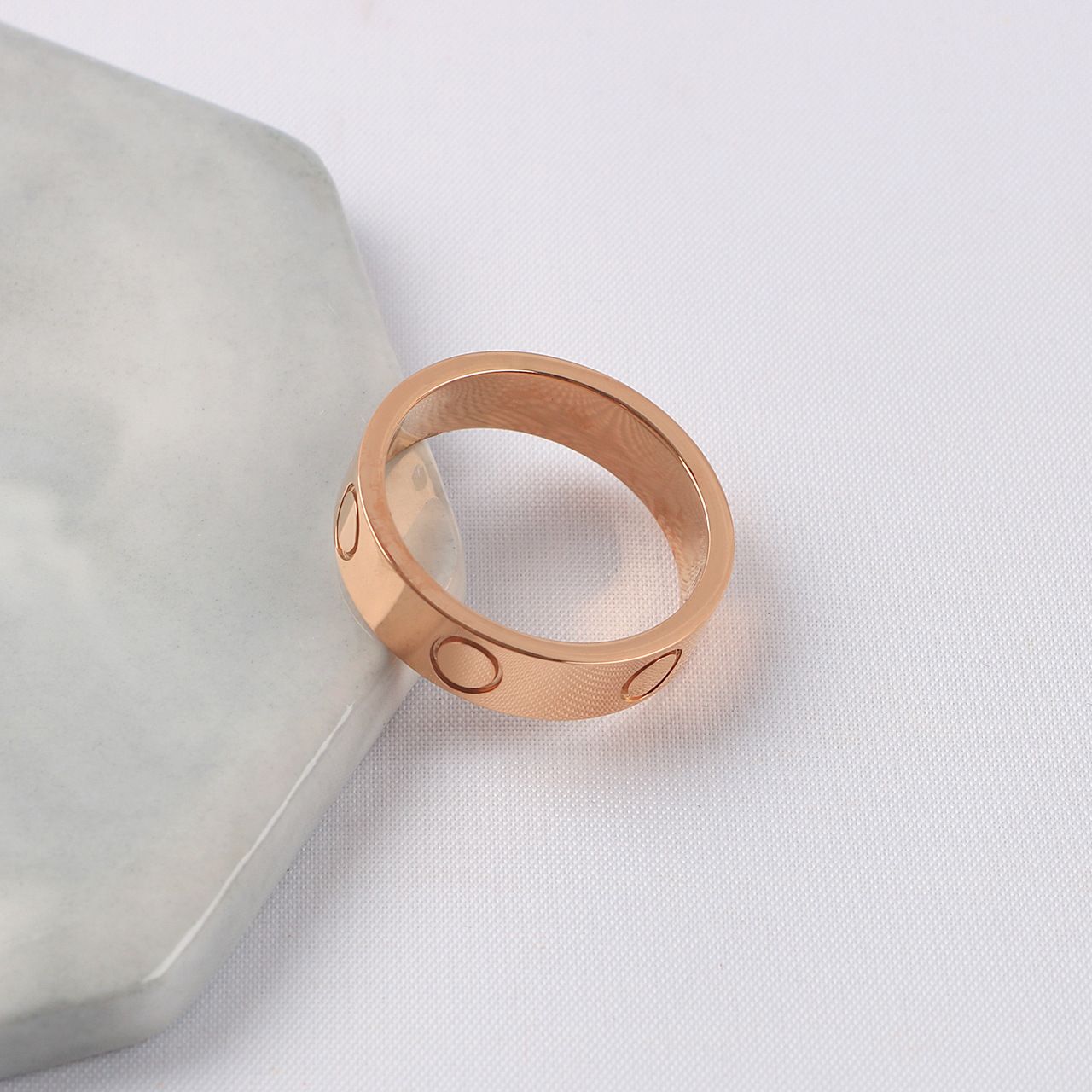 6mm rose gold no stone