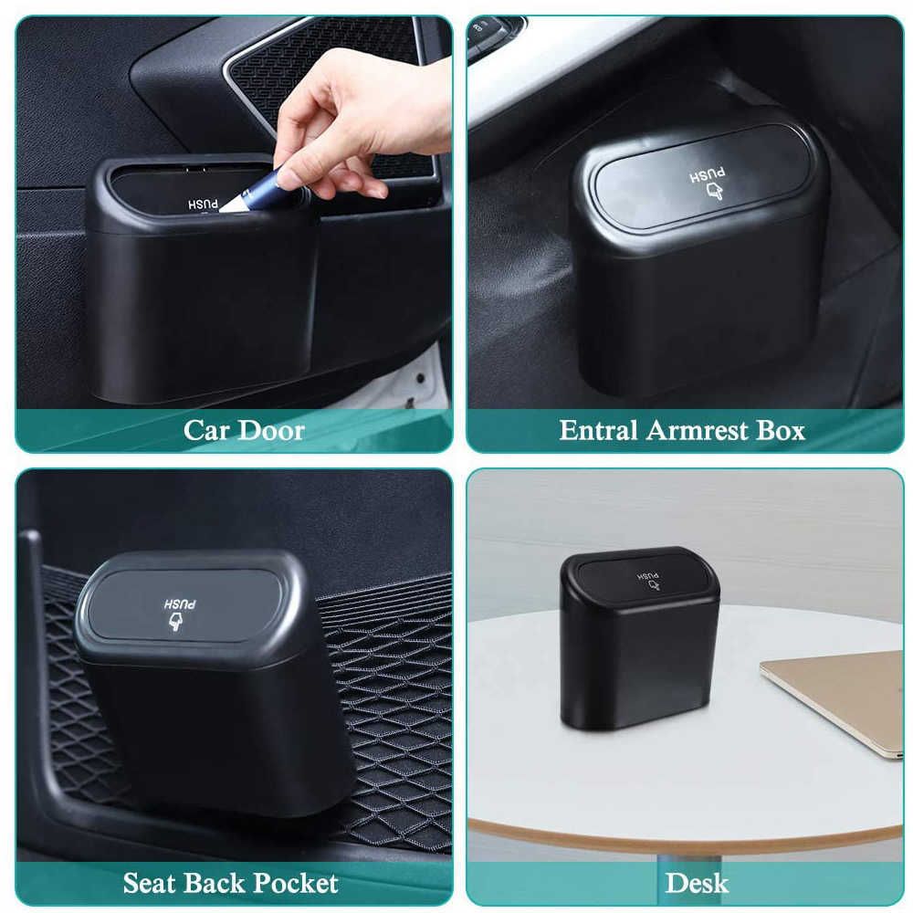 Hot Hanging Car Trash Can Motor Vehicle Nj Garbage Dust Case Storage Box ABS  Square Pressing Trash Bin Auto Interior Car Accessories From  Sportop_company, $2.62