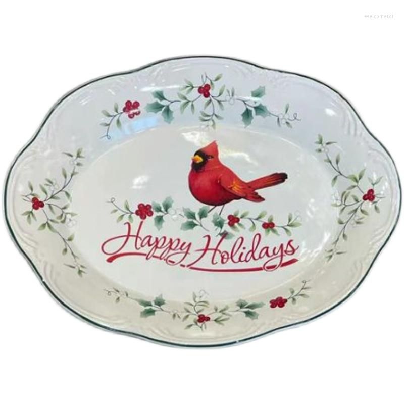 plate-Red bird