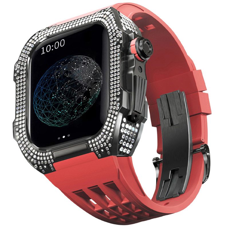 Black Case+Red Band