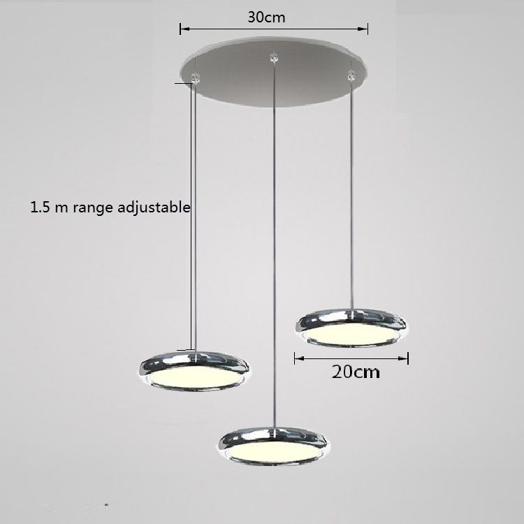 Cinza claro 41-50W 2cm branco frio