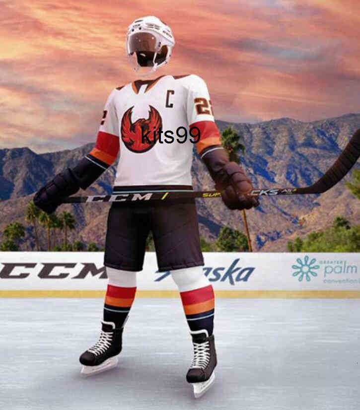 Customized AHL Coachella Valley Firebirds Premier Dark Jersey - WanderGears