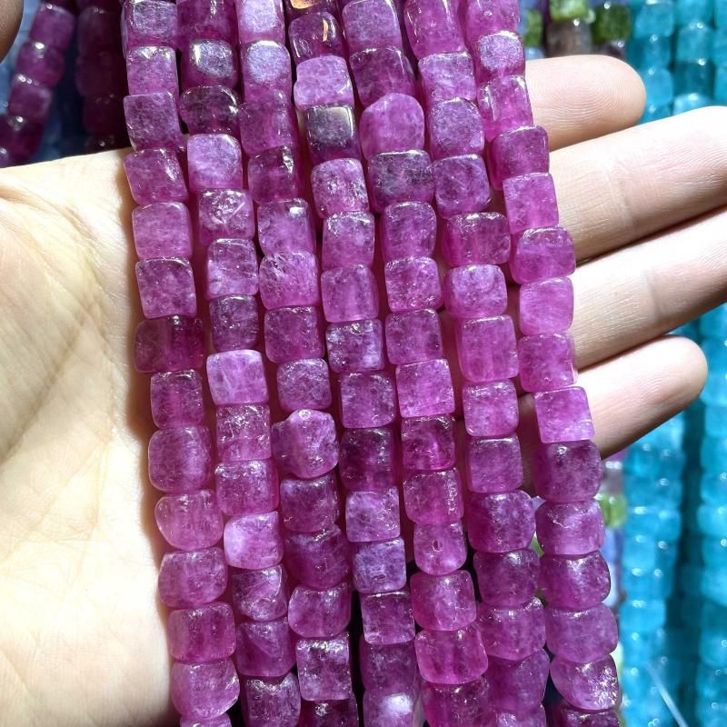 Fuschia jade 8mm około 48pcs