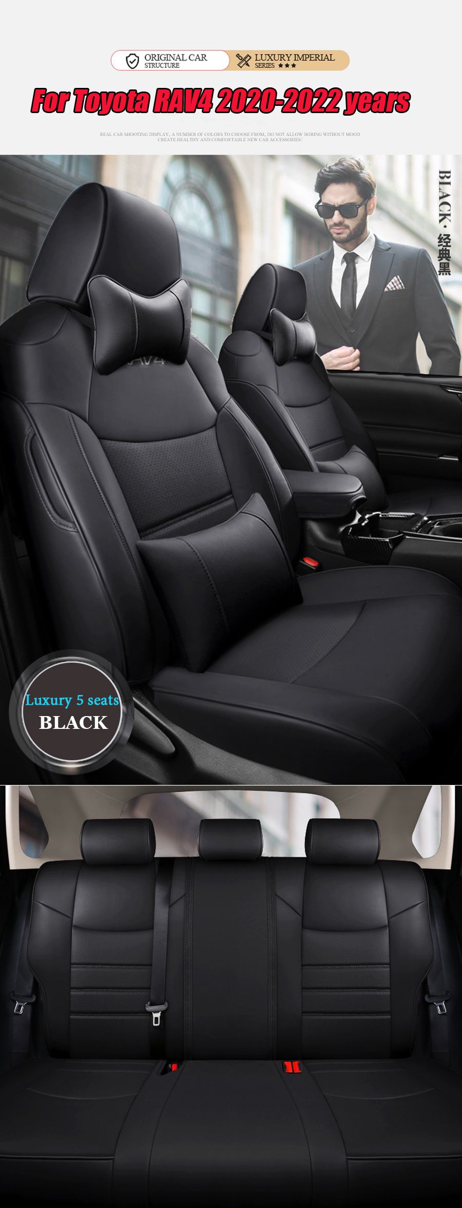 Auto Original Custom Car Seat Covers For Toyota Rav4 Years Leather  Protector Water Proof Front /Rear Seats Cushion From Lshl520, $131.04