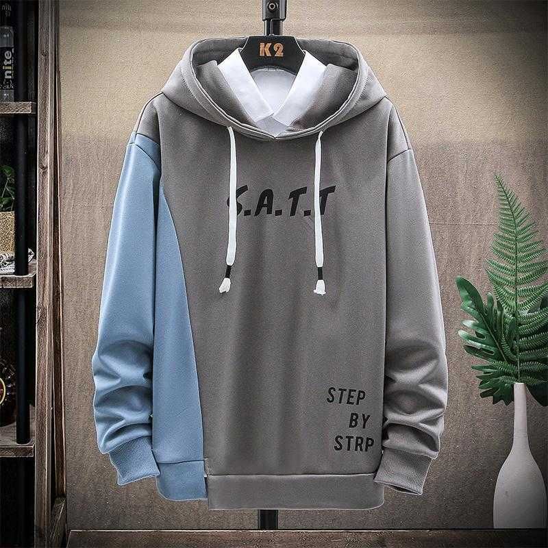 Sweat à capuche gris