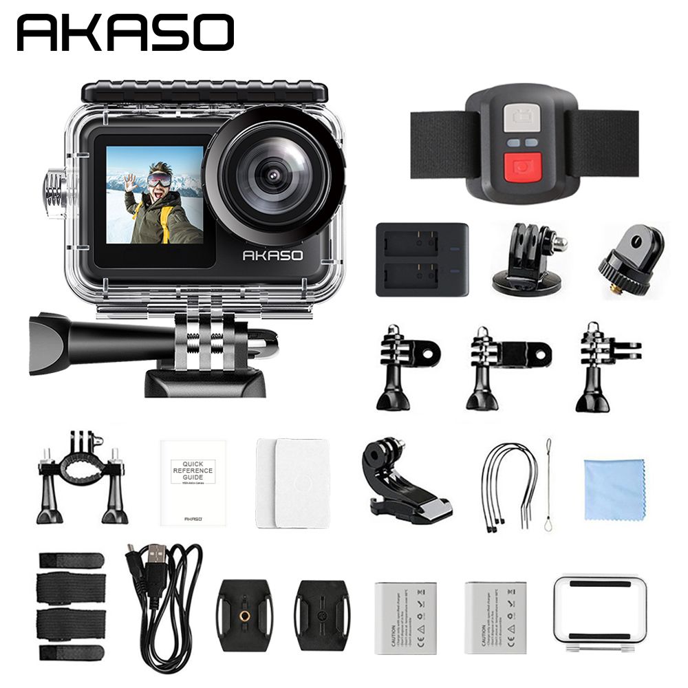 Action Camera  4k, Waterproof, Image Stablization for Sports - AKASO