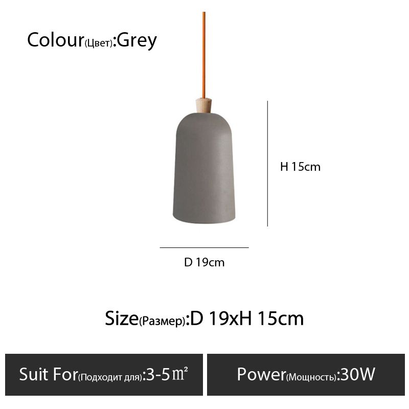 grey D19cm Warm White