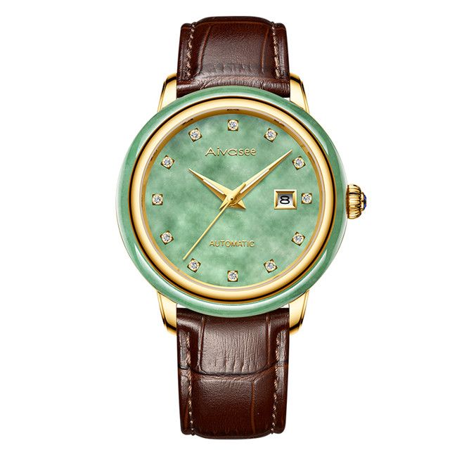 Montre de jade brun