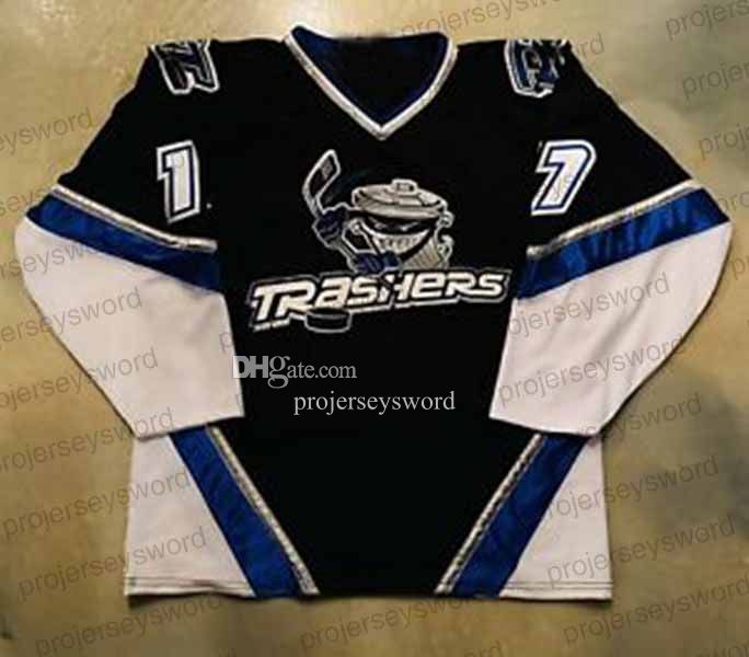 Mike Omicili Signed Danbury Trashers Black Game Model Jersey