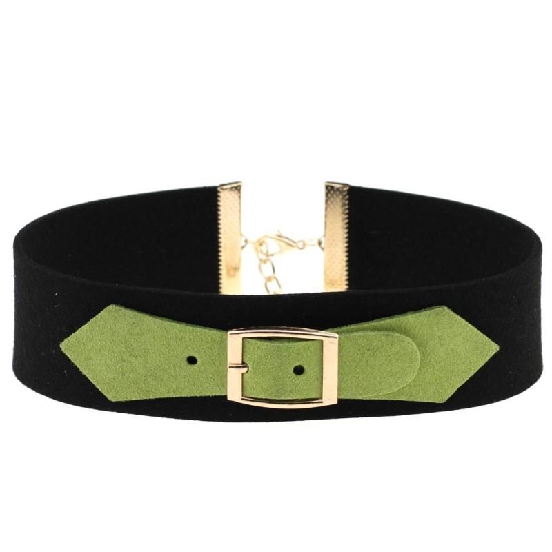 Gold buckle-green