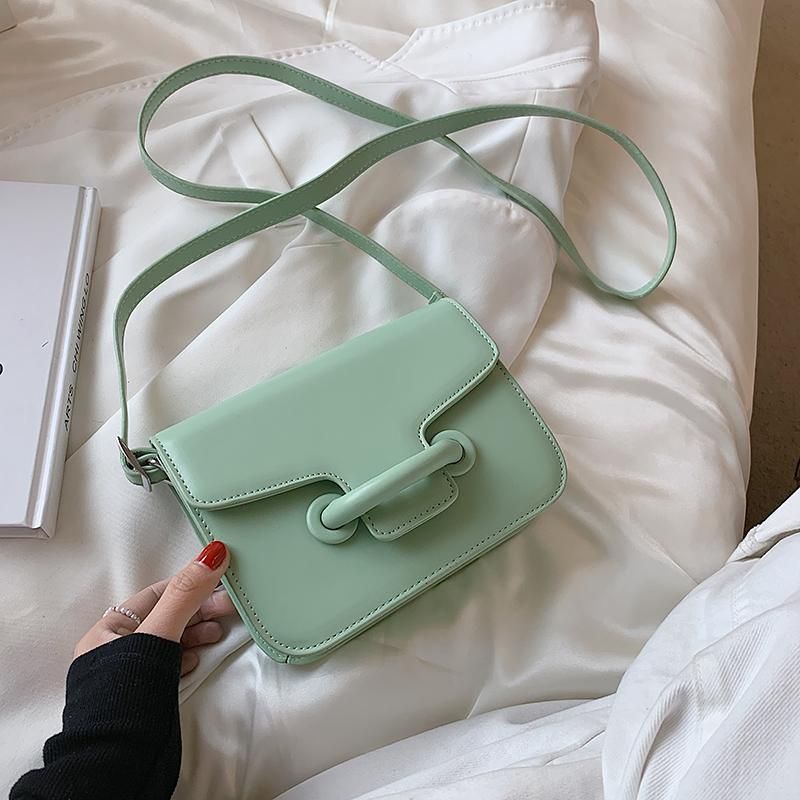 Yeşil omuz çantası