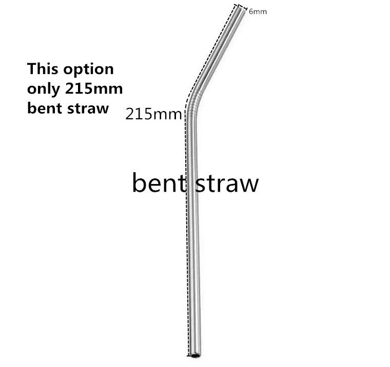 bent straw 8.5inch