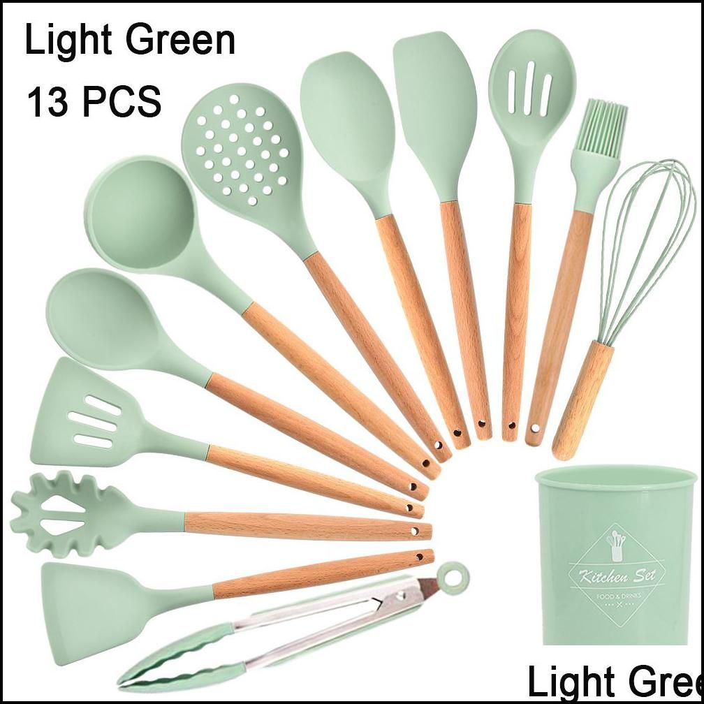 13Pcs Light Green