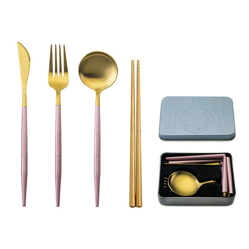 Roze goud 4 stks set