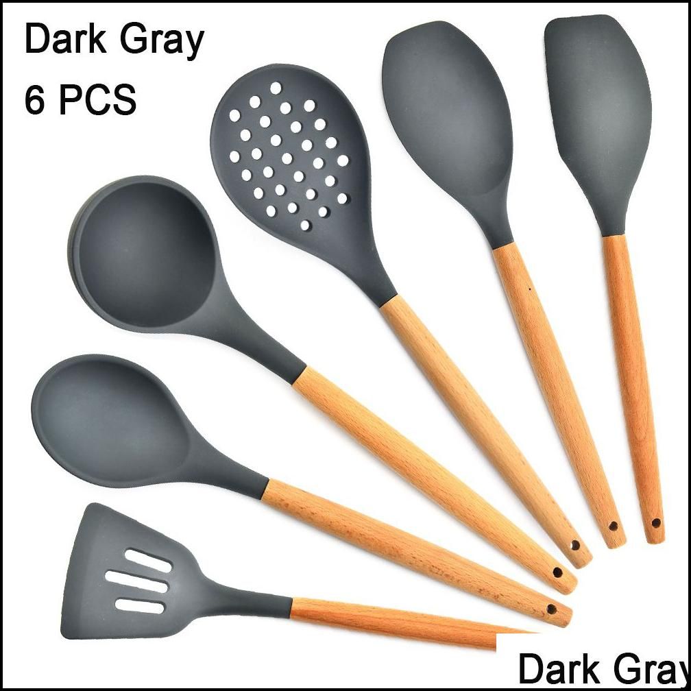 Dark Grey -6Pcs-B