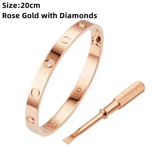 Size 20 Rose gold with diamonds