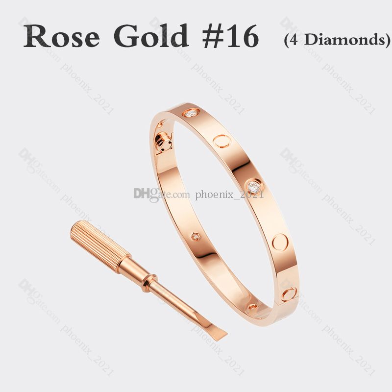 Oro rosa # 16 (4 diamantes)