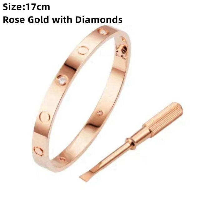 Size 17 Rose gold with diamonds