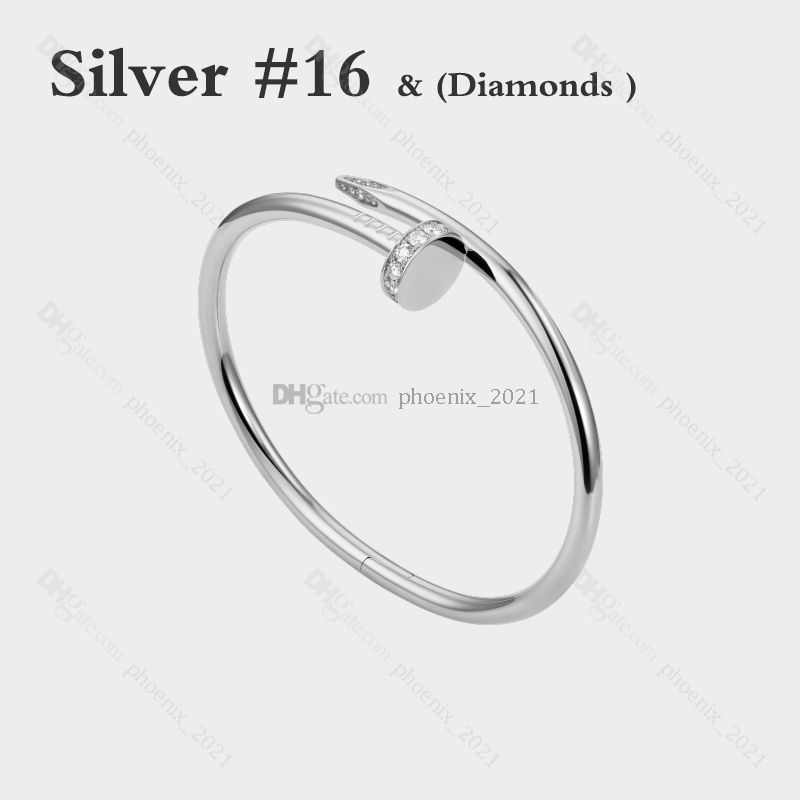 Silver # 16 (Diamenty bransoletka do paznokci)