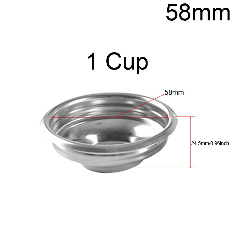 58 mm 1 Cup -Korb
