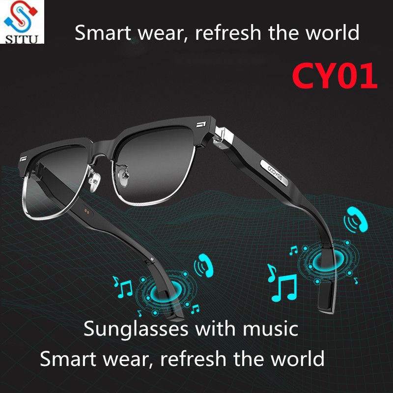 Smart Glasses Bone Conduction Bluetooth Glasses Polarized Smart