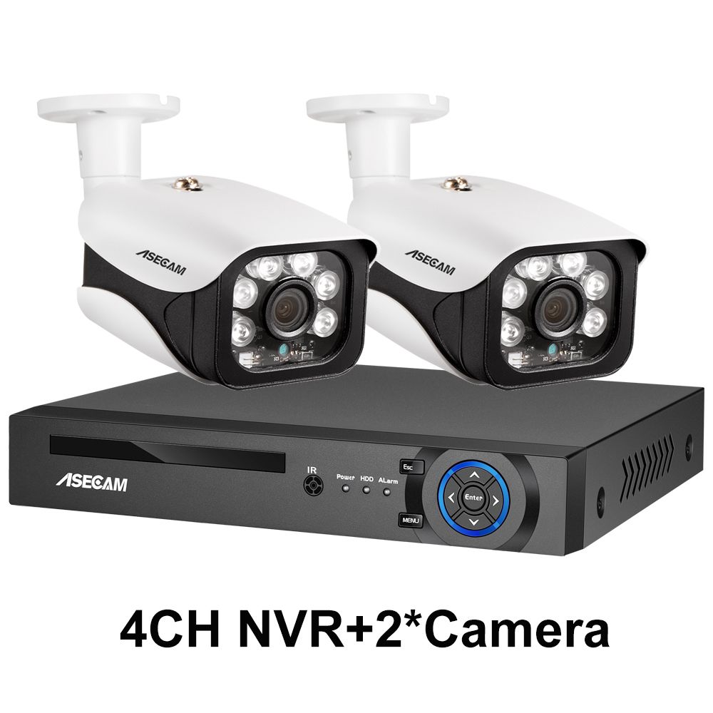 4CH NVR en 2 Camera-2T