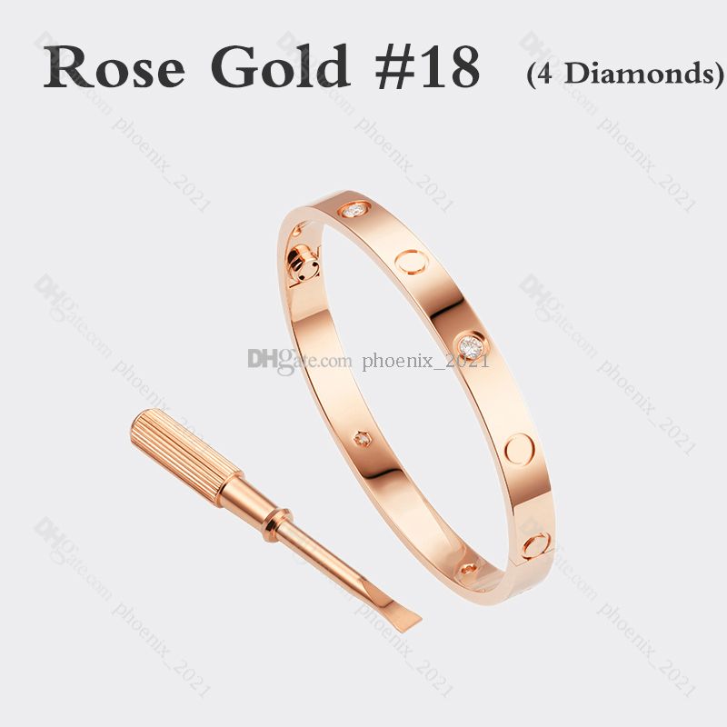 Oro rosa # 18 (4 diamantes)
